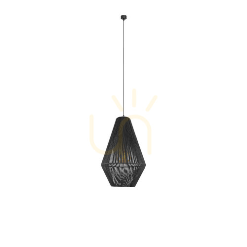 Kontrollera Pendellampa Antigo Hagata grå 40 cm stål E27 LED 5124