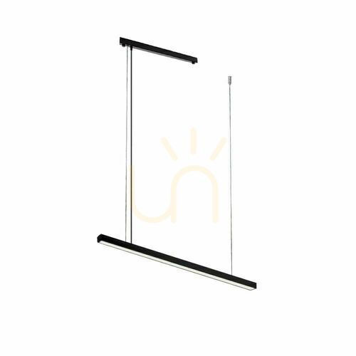 Kontrollera Pendellampa Antigo Hiate Line svart LED 90 cm 1846