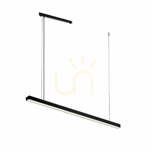 Kontrollera Pendellampa Antigo Hiate Line svart LED 120 cm 1848