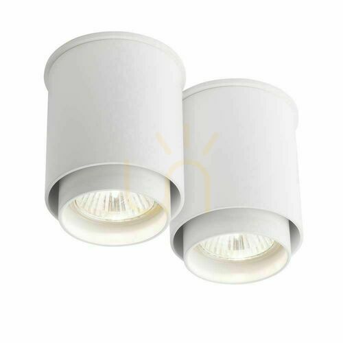 Kontrollera Plafond Antigo Iga 2 vit GU10 aluminium stål 95 mm 7015