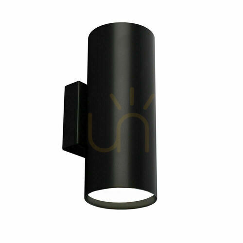 Kontrollera Vägglampa Antigo Kobe K svart stål 20 cm LED GX53 4041