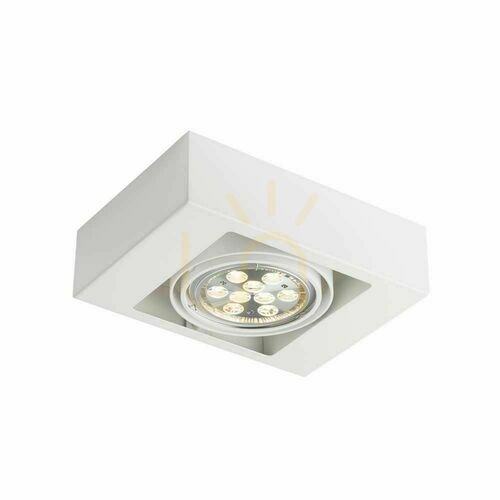 Kontrollera Plafond Antigo Koga 1 vit LED ES111 25x18 cm 7115