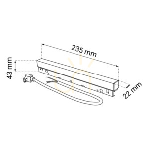 Strömförsörjning för samlingsskena Antigo Komatsu 100W svart 6635 small 1