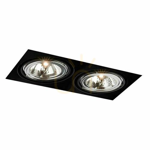 Kontrollera Inbyggd armatur Antigo Komoro 2x LED ES111 svart 3309