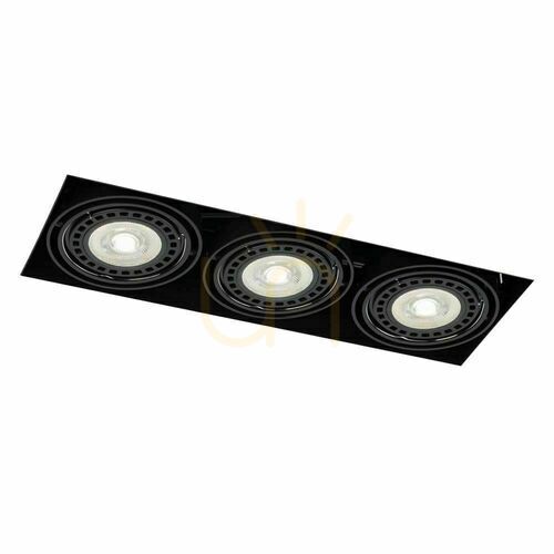 Kontrollera Infälld lampa Antigo Komoro 3 svart LED ES111 3310