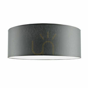 Plafond Antigo Lamego grå 50 cm E27 tyg stål 1086 small 0