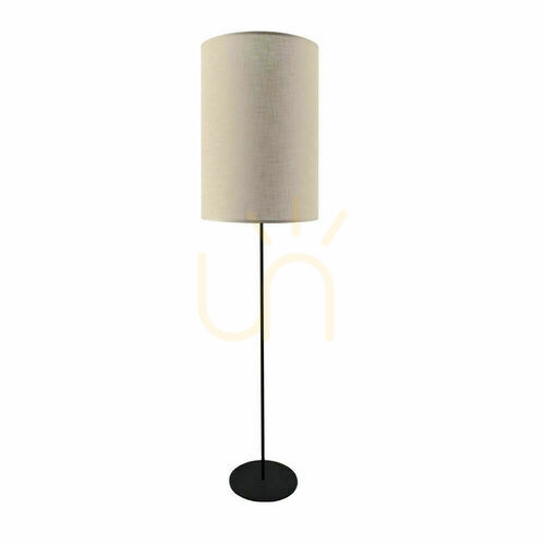 Kontrollera Golvlampa Antigo Lamego beige 170 cm E27 LED stål/tyg