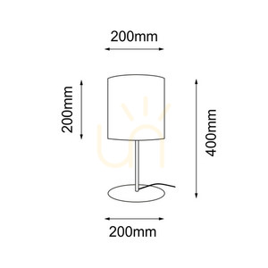 Bordslampa Antigo Lamego beige tyg/stål 40 cm 2029 small 1