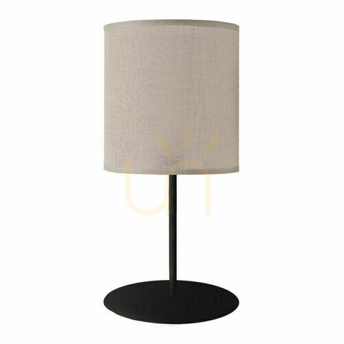 Kontrollera Bordslampa Antigo Lamego beige tyg/stål 40 cm 2029