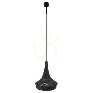 Pendellampa Antigo Mahaka grå stål/bomull 26 cm 5181 small 0