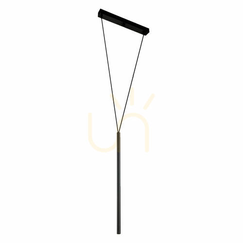 Kontrollera Pendellampa Antigo Miaki svart stål G9 36 cm 5162