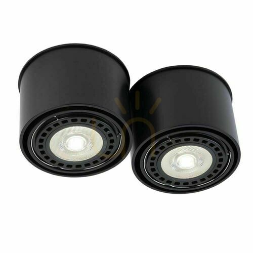 Kontrollera Plafond Antigo Miki 2 svart LED ES111 1118