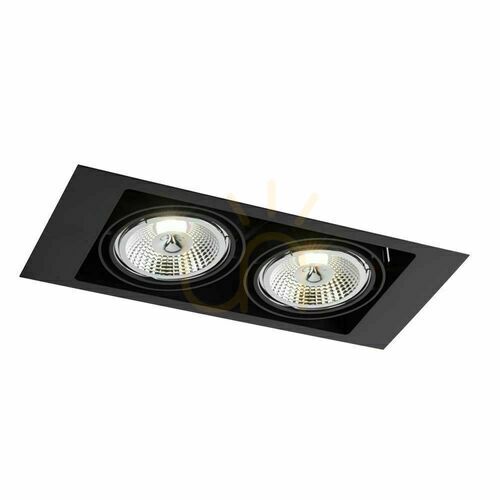 Kontrollera Inbyggd armatur Antigo Muko 2 svart LED ES111 3313