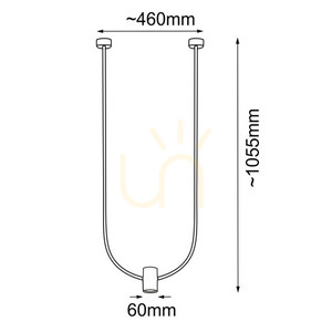 Pendellampa Antigo No. C platina matt GU10 46 cm 5080 small 1