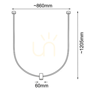 Pendellampa Antigo no. C platina matt stål 86 cm GU10 LED 5083 small 1