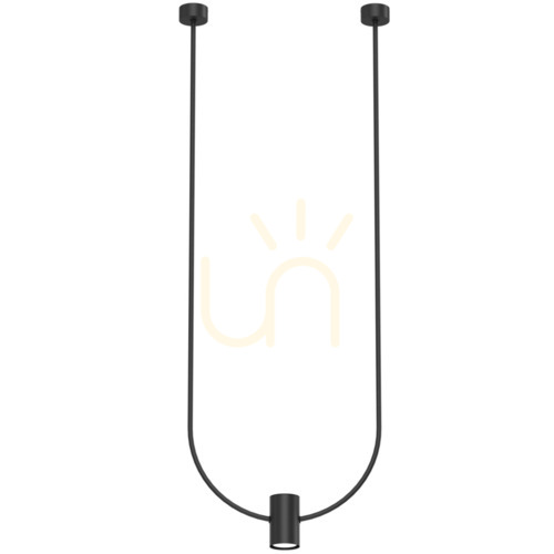 Kontrollera Pendellampa Antigo no. C svart stål 46 cm GU10 LED 5085