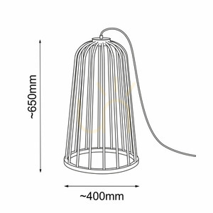 Antigo no. moon I F svart golvlampa GX53 65 cm, SKU 2015 small 1