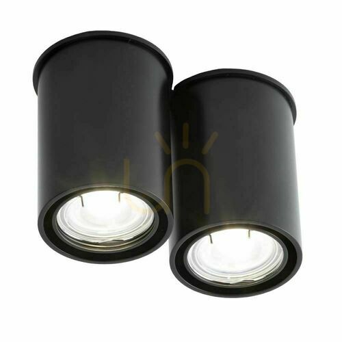 Kontrollera Plafond Antigo Osaka 2 svart GU10 100 mm 1120
