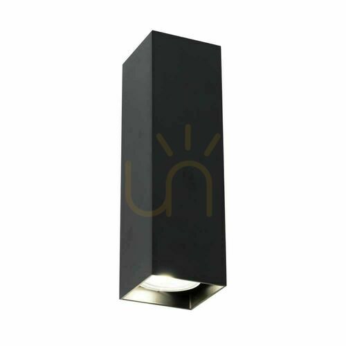 Kontrollera Antigo OZU K vägglampa, svart, upp/ned, 2 x GU10 max 10 W, 20 cm, SKU 4402