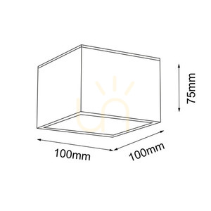 Plafond Antigo Suwa vit 10x10 cm GX53 LED 7721 small 1