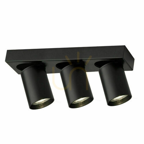 Kontrollera Spotlight Antigo Tarumi 3 svart GU10 7974