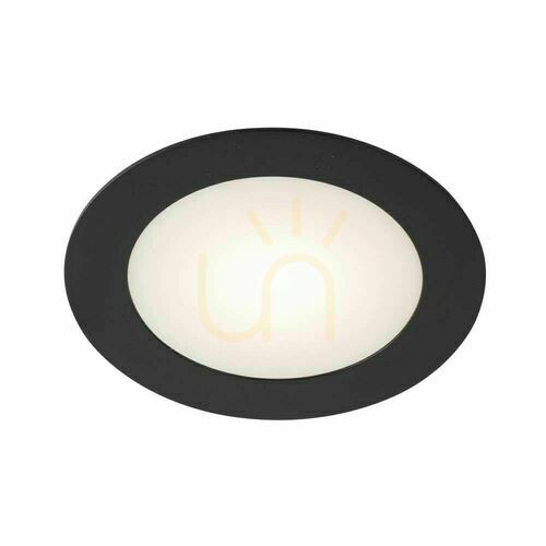 Kontrollera Infälld LED-armatur Antigo Tottori svart 12,5 cm IP44 3000K 8058