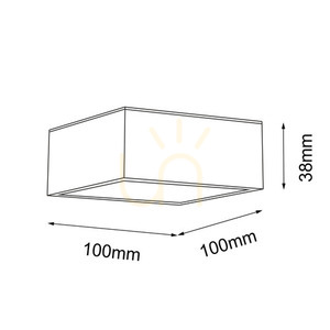 Plafond Antigo Tottori IL vit IP44 10x10 cm 4000K 8578 small 1