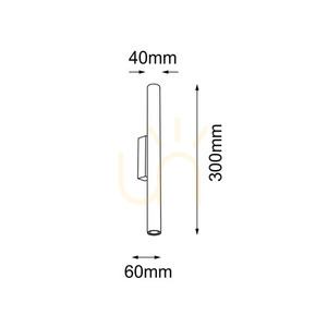 Vägglampa Antigo Yabu K2 svart 30 cm stål LED MR11 4048 small 1