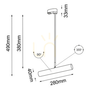 Spotlight Antigo Yabu T R1 vit 3-fas skena 230V 7705 small 1
