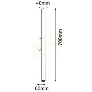 Vägglampa Antigo Yabu K1 vit IP44 70 cm 7749 small 1