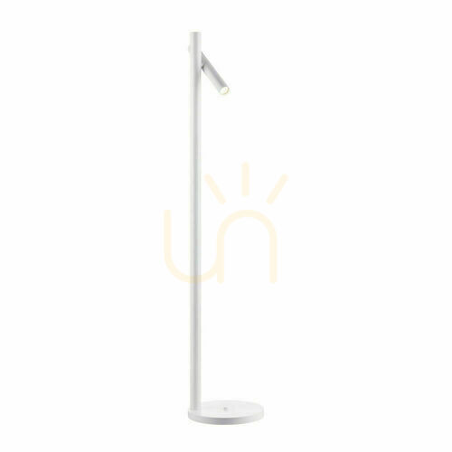 Kontrollera Golvlampa Antigo Yabu F vit 141 cm aluminium stål 7877