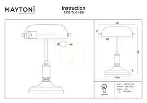 KIWI bordslampa Z153-TL-01-BS Maytoni small 7
