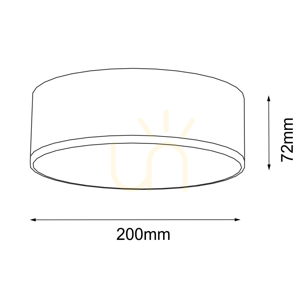 Utsikt Plafond Antigo Zama vit 20 cm 4000K LED 8409 Plafond Antigo Zama vit 20 cm 4000K LED 8409
