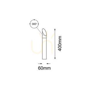 Utomhusstående ljus Antigo Saga antracit 40 cm GU10 9918 small 1