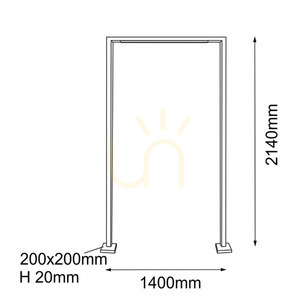 Utomhusstående trädgårdslampa Antigo Taketa 9930 antracit 214 cm small 1