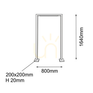 Utomhusstående trädgårdslampa Antigo Taketa antracit 164 cm 9932 small 1