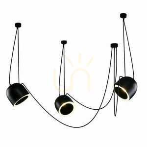Pendellampa Antigo DOBO 3 svart stål 80 cm 9037 small 0