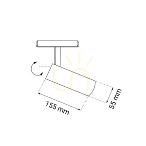 Spotlight Antigo Komatsu magnetisk svart LED 15W 4000K 1200 lm 6626 small 1