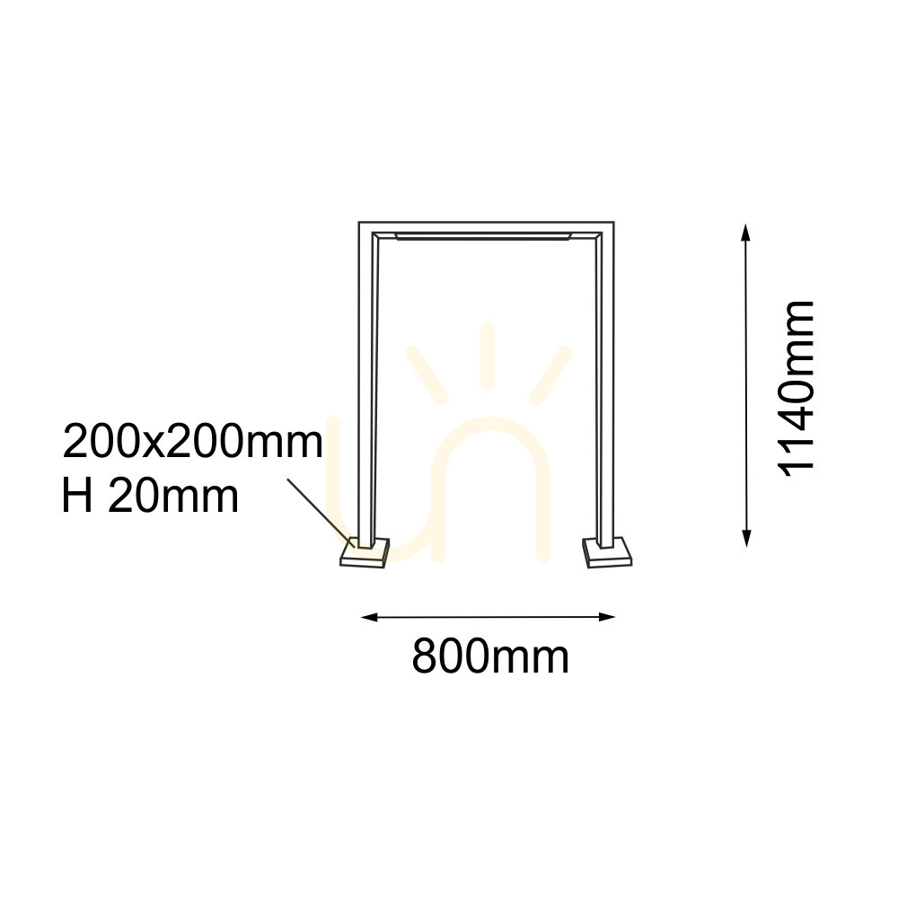 Utsikt Utomhusbelysning Antigo Taketa antracit 114 cm LED T8 9935 Utomhusbelysning Antigo Taketa antracit 114 cm LED T8 9935