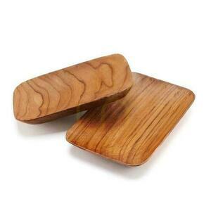Serveringsfat BAZAR BIZAR Teak Root Collection teakträ naturlig rektangulär small 7