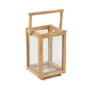 Lykta BAZAR BIZAR Nusa Penida S återvunnet teakträ Beige Outdoor Collection small 0