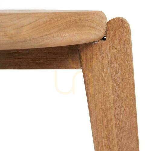 Kontrollera Bazar Bizar Seseh sidobord, teak natur, 40 × 40 × 50 cm