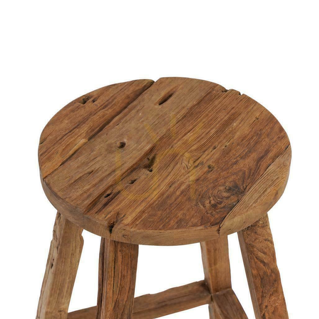 Kontrollera Pall BAZAR BIZAR Rustic Collection återvunnet teakträ naturlig Pall BAZAR BIZAR Rustic Collection återvunnet teakträ naturlig