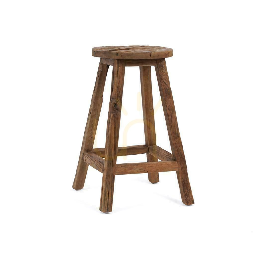 Kontrollera Pall BAZAR BIZAR Rustic Collection återvunnet teakträ naturlig Pall BAZAR BIZAR Rustic Collection återvunnet teakträ naturlig