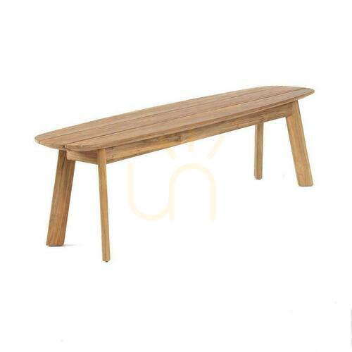 Kontrollera Bänk BAZAR BIZAR Outdoor Collection återvunnet teakträ natur beige