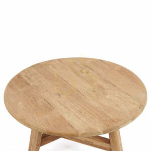Bazar Bizar Fusuma L runt soffbord i teak, natur, 80 cm small 7