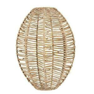 Pendant Light BAZAR BIZAR Raffia Beige Natural Boho Handmade 30x15x40 cm small 0
