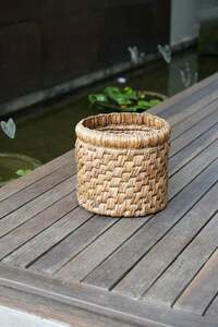 Korg i vattenhyacint BAZAR BIZAR The Choppy Basket natur Ø36 cm small 5