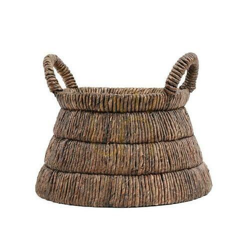 Kontrollera Rottingkorg BAZAR BIZAR Baskets i bananblad, naturlig beige, 42 cm