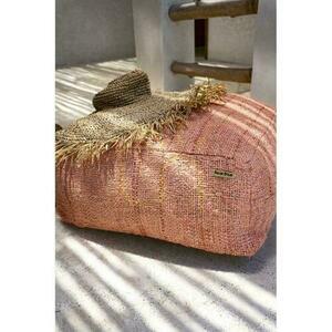 Handgjord raffiahatta BAZAR BIZAR natural beige 57 cm small 7